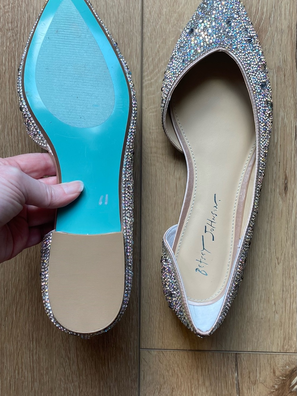 Betsey Johnson Reeve Rhinestone Flats - Picture 4 of 8